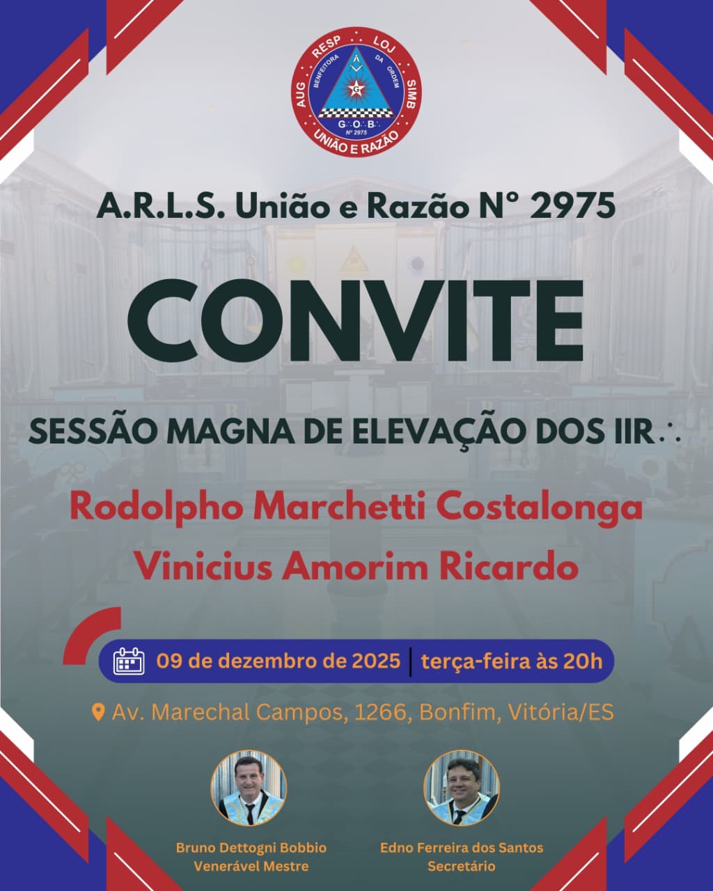 Sessão Magna de Elevação - 09 Dezembro